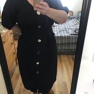 Black Linen Eloquii Dress